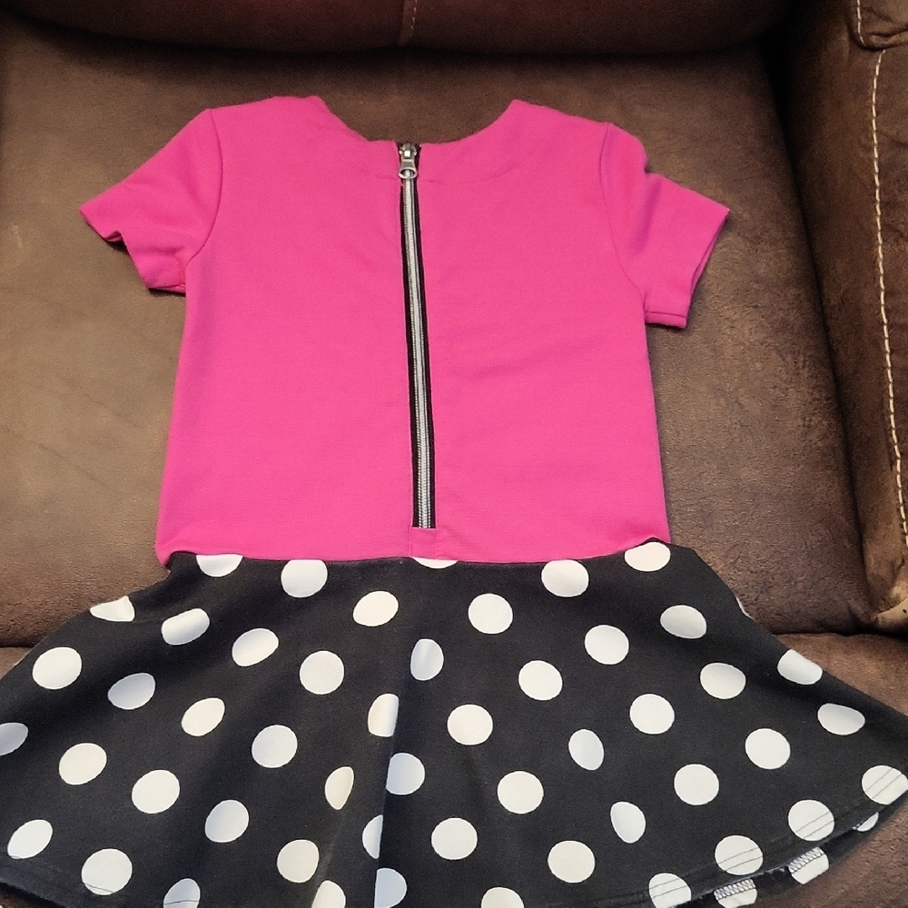 Disney Pink and Black Minnie Mouse Dress - Picture 3 of 3